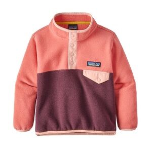 Patagonia Kids’ Two-Tone Lightweight Synchilla Snap-T Pullover Fleece 3T